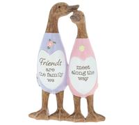 Shudehill Giftware Daisy Message Cute Wooden Duck Ornament - Mum, Nan, Friends, Family and More Sentimental Messages, Gift Ideas For Her (Friends)