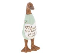 Shudehill Giftware Daisy Message Wooden Duck Ornament Gift - Family, Friends, Auntie, Daughter, Sister, Grandma, Nan or Mum Messages (Mum)