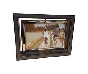Shudehill Giftware Dark Silver Spinner Reversible 7 x 5 Photo Frame 270531