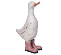 Shudehill Giftware Davids Pink Polka Dot Duck Ornament Figurine Medium