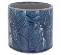 Shudehill Giftware Deco Glaze Planter Tropical, Daisy, Artichoke and more designs and colours to choose from! (Leaf)