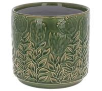 Shudehill Giftware Deco Glaze Planter Tropical, Daisy, Artichoke and more designs and colours to choose from! (Artichoke)