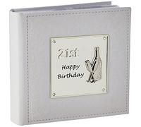 Joe Davies Deluxe Happy 21st Birthday Celebration Album 77983, White, Photo Size 6x4