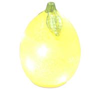 Shudehill Giftware Diamond Cut LED Glass Fruit Light Decorative Lamp Battery Operated Home Décor Lemon Opaque 12.5x9.5x9.5cm