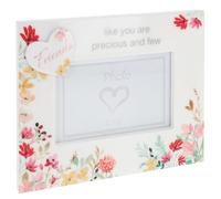 Shudehill Giftware Floral Words Photo Frame 4x6 Sentimental Picture frame for Mum, Nan, Friends and More! (Friends)
