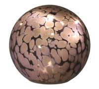 Shudehill Giftware Handblown Glass LED Ball Light Up Ornaments - Pink, Blue, Grey or Amber (Grey)