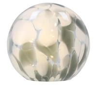 Shudehill Giftware Handblown Glass LED Mushroom, Toadstool and Orbs Light Up Ornaments - Pink, Blue, Grey or Amber (Ball Grey)