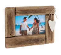 Shudehill Giftware Heart Wood Photo Frames in 4x6, 6x4 and 5x7 (Frame 6x4)