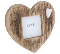 Shudehill Giftware Heart Wood Photo Frames in 4x6, 6x4 and 5x7 (Standing Heart Small)