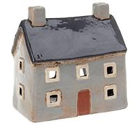 Shudehill Giftware Joe Davies Village Pottery Croft House Tealight Holder - Grey 320040