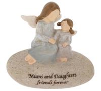 Shudehill Giftware Large Angel Stones for Family and Friends - Mum, Daughter, Son, Sister and More! (Mum & Daughter)