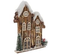 Shudehill Giftware Large Xmas Forest Double House Ornament 341574
