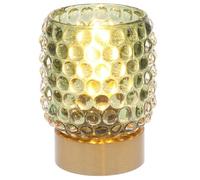 Shudehill Giftware Luxe LED Lamp - 3 Stylish Designs, 4 Colour Options - Battery Powered (Batteries Included) - Durable Reusable Decorative Home Lighting (Tall Bead Green)