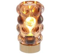Shudehill Giftware Luxe LED Lamp - 3 Stylish Designs, 4 Colour Options - Battery Powered (Batteries Included) - Durable Reusable Decorative Home Lighting (Tall Bubble Bronze)