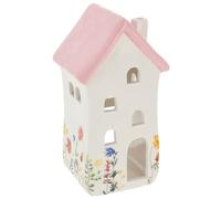 Shudehill Giftware Meadow House Tealight Holder - Small Pink 337801