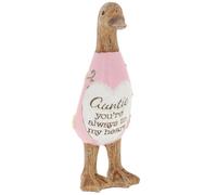 Shudehill Giftware Mini Sentimental Duck Collection for Mum, Nan, Sister, Family and more - A cute little gift to someone special (Auntie)
