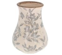 Shudehill Giftware Misty Garden Bouquet Vase, Floral Pattern, Crackle Finish