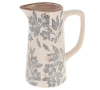 Shudehill Giftware Misty Garden Collection Small Jug, Floral Ceramic Decorative Vase, Country Home Table Accent