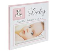 Shudehill Giftware Modern Occasion 6x4 Photo Frame - Baby Girl, Baby Boy or Christening Themed Designs with Meaningful Quote, Gift Idea (Baby Girl)