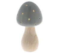 Shudehill Giftware Mushroom Glow Lamp - Grey, Pink, Green and More Colours and Sizes (Medium Grey)