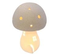 Shudehill Giftware Mushroom Glow LED Light Up House Mini Lamp Ornament - Grey, Sage or Pink (Grey)