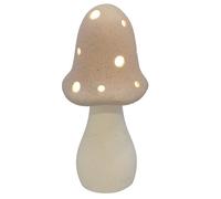 Shudehill Giftware Mushroom Glow Light Up Lamp Ornament - Grey, Sage or Pink Matt Finish (Grey)