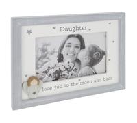 Shudehill Giftware Pebble Angel 6x4 Grey Photo Frame - Mum, Nan, Daughter, Auntie, Friends, Sister, Family - Sentimental Boxed Gift (Daughter)