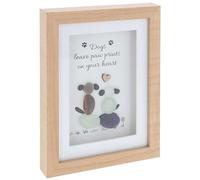 Shudehill Giftware Pebble Glass Portrait Plaque Dogs Heart Wall Art