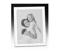 Shudehill Giftware - Plain White Silver Frame - 5" x 3.5" Photo Frame