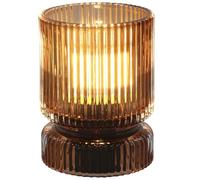 Shudehill Giftware Posh LED Lamp in Ball and Tube Designs - Small Bronze - Battery Powered