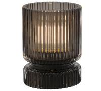 Shudehill Giftware Posh LED Lamp in Ball and Tube Designs - Small Grey - Battery Powered