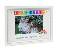 Shudehill Giftware Rainbow Scrabble Frame 6x4 - Daughter - Another Word for Best Friend