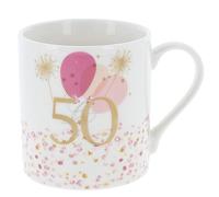 Shudehill Giftware Rush Blossom 50th Birthday Mug Ceramic
