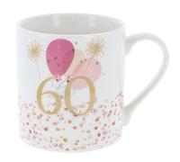 Shudehill Giftware Rush Blossom 60th Birthday Mug Ceramic