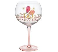 Shudehill Giftware Rush Blossom Special Birthday Gin Glass (60th)