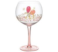 Shudehill Giftware Rush Blossom Special Birthday Gin Glass (70th)