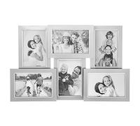 Shudehill Giftware Satin Silver Collage Frame 6 Pictures