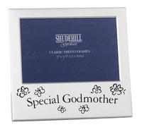 Shudehill Giftware Satin Silver Godmother Photo Frame 5x3