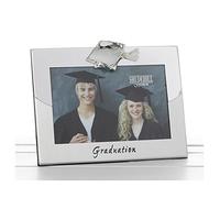 Satin Silver Graduation Two Tone 4x6 Photo Frame Gift