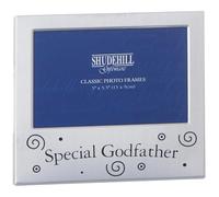 Shudehill Giftware Satin Silver Occasion Frame Special Godfather 5x3 | Satin silver godfather frame for cherished photo memories