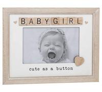 Shudehill Giftware Scrabble Sentiments Photo Frame 6" x 4" - Baby Girl