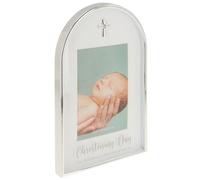 Shudehill Giftware Silver Arch Christening Photo Frame 4x6