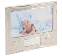 Shudehill Giftware Silver Baby Birth Date Photo Frame 6x4 Picture Size