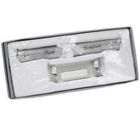 Shudehill Giftware Silver Plated Birth Certificate Holder and Stand Christening Gift