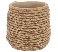 Shudehill Giftware Stone Weave Planter Two Tone, Single Colour, Different designs and More (Coiled, Large)