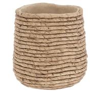 Shudehill Giftware Stone Weave Planter Two Tone, Single Colour, Different designs and More (Coiled, Small)