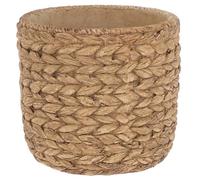Shudehill Giftware Stone Weave Planter Two Tone, Single Colour, Different designs and More (Plaited, Large)