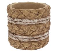 Shudehill Giftware Stone Weave Planter Two Tone, Single Colour, Different designs and More (Two Tone, Large)