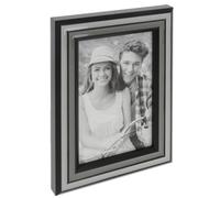 Shudehill Giftware Tonal Grey and Black Shades Epoxy Resin Effect Minimal Photo Frame - 6x4, 5x7, 6x8, 8x10 Sizes (6x4)