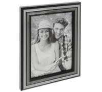 Shudehill Giftware Tonal Grey and Black Shades Epoxy Resin Effect Minimal Photo Frame - 6x4, 5x7, 6x8, 8x10 Sizes (5x7)